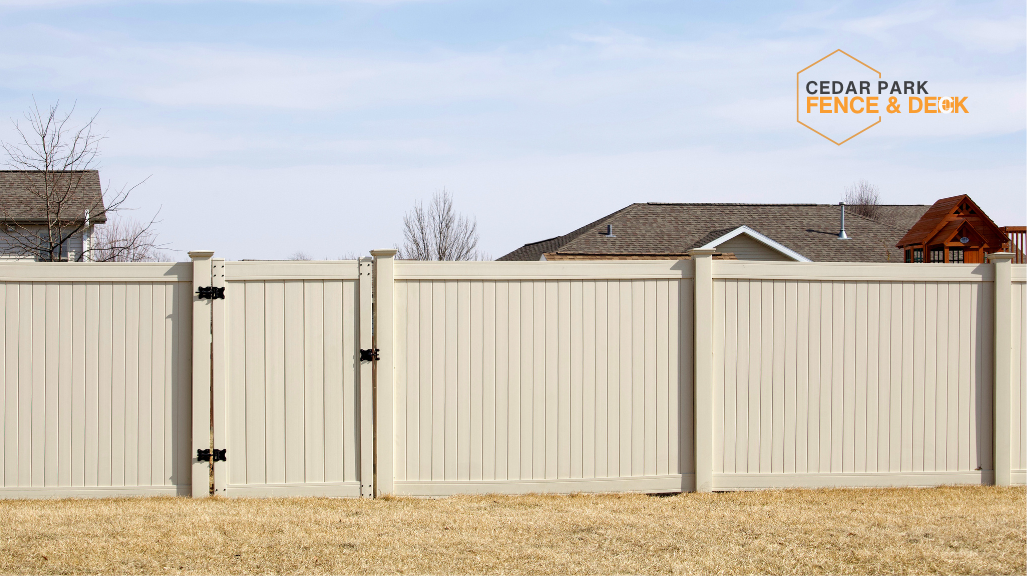 Wood privacy fence offering seclusion and natural beauty