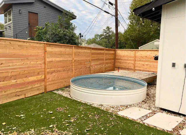 fence-installation-contractor-cedar-park Wood privacy fence offering seclusion and natural beauty