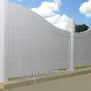pvc-fence-repair-cedar-park White PVC fence offering privacy with a clean, modern look